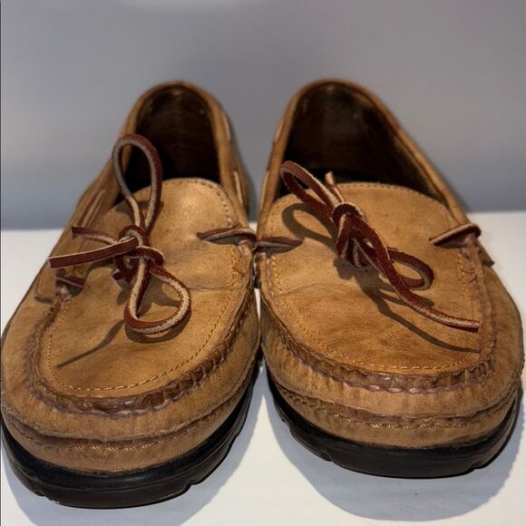 Brown Suede Moccasin Loafers with Slip-On Design - Picture 2 of 12